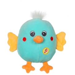 Jouet-Premier âge-Peluches-Gipsy Toys - Funny Eggs Sonores - 15 cm - Poussin Bleu & Jaune