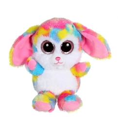 Jouet-Premier âge-Peluches-Gipsy Toys - Brilloo Friends -Lapin Troody - 13 cm  -  Jaune & Rose