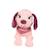 Gipsy Toys - Fun puppies sonores - 18 cm - Rose foulard Parme ROSE 2 - vertbaudet enfant 