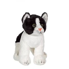 Gipsy Toys - Chat Floppikitty  - 22 cm - Noir & Blanc  - vertbaudet enfant