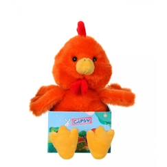 Jouet-Premier âge-Peluches-Gipsy Toys - Les P'Tits Gardenous  - Coq - 14 cm - Orange