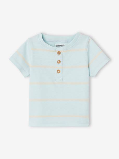 Ensemble T-shirt et short bébé bleu ciel 3 - vertbaudet enfant 