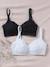 Lot de 2 brassières d'allaitement microfibre et dentelle noir 1 - vertbaudet enfant 