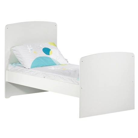 Lit évolutif - 140x70cm - Babyprice Basic - En bois blanc BLANC 2 - vertbaudet enfant 