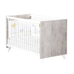 Chambre et rangement-Lit bébé - 120 x 60 cm - Babyprice Scandi gris - En bois