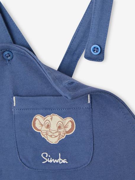 Ensemble bébé T-shirt + salopette short Disney Le Roi Lion Ecru/indigo 6 - vertbaudet enfant 