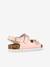 Sandales monochrome à 3 boucles fille rose 2 - vertbaudet enfant 