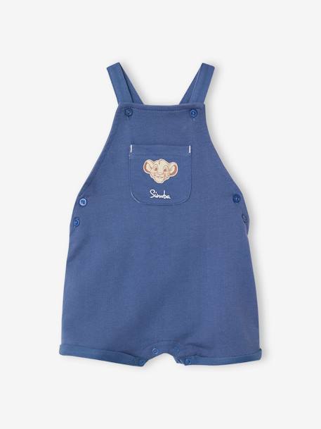 Ensemble bébé T-shirt + salopette short Disney Le Roi Lion Ecru/indigo 4 - vertbaudet enfant 