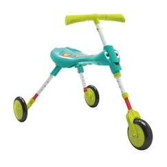 Tricycle évolutif Scuttlebug XL - MOOKIE - Bleu et vert - Roues XL - Pliable en 3 étapes  - vertbaudet enfant