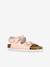 Sandales monochrome à 3 boucles fille rose 1 - vertbaudet enfant 