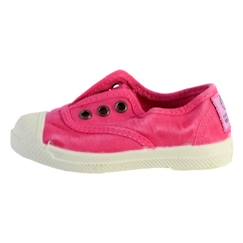 Chaussures-Tennis Eco-Responsable Enfant Natural World Ingles - Fuchsia enz - A élastique - Textile