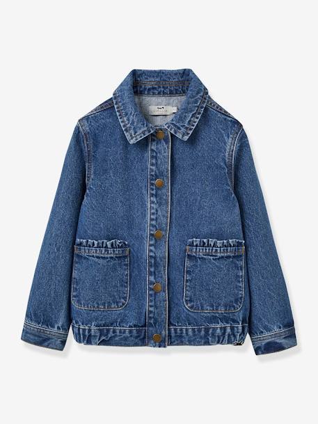 Veste denim fille CYRILLUS stone 1 - vertbaudet enfant 