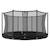 BERG - Favorit trampoline InGround 380 cm black+ Safety Net Comfort NOIR 1 - vertbaudet enfant 