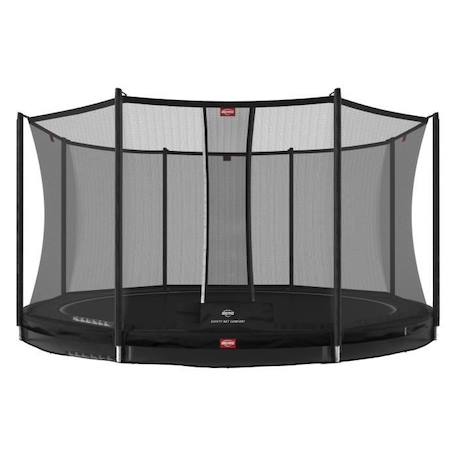 BERG - Favorit trampoline InGround 380 cm black+ Safety Net Comfort NOIR 1 - vertbaudet enfant 