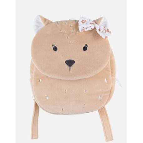 Sac à dos Kendi en Veloudoux beige BLANC 1 - vertbaudet enfant 