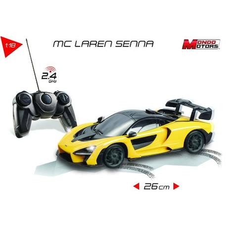 Véhicule radiocommandé McLaren Senna échelle 1:18ème avec effets lumineux - Mondo Motors MULTICOLORE 4 - vertbaudet enfant 