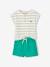 Ensemble bébé T-shirt et short menthe 1 - vertbaudet enfant 