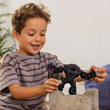 Monstre des Ténèbres - Pierre - Figurine Schleich Réaliste - Créature Mythique avec Bras et Torse Mobiles - Cadeau pour Garçons et NOIR 2 - vertbaudet enfant 