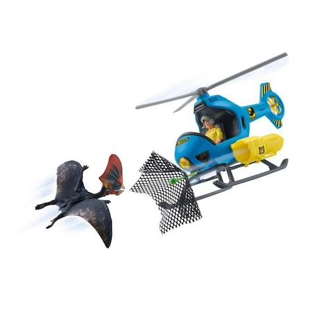 Attaque aérienne, Coffret schleich avec 1 hélicoptère, 1 figurine humaine et 1 dinosaure tapejara, Ensemble de Jouets BLEU 6 - vertbaudet enfant 