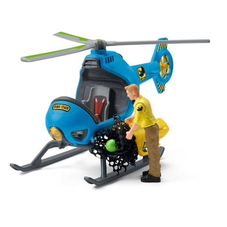 Attaque aérienne, Coffret schleich avec 1 hélicoptère, 1 figurine humaine et 1 dinosaure tapejara, Ensemble de Jouets BLEU 2 - vertbaudet enfant 