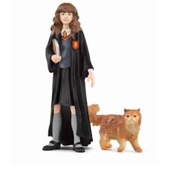 -Hermione et Pattenrond, Figurine de l'univers Harry Potter®, pour enfants dès 6 ans, 3 x 3 x 10 cm - schleich 42635 WIZARDING