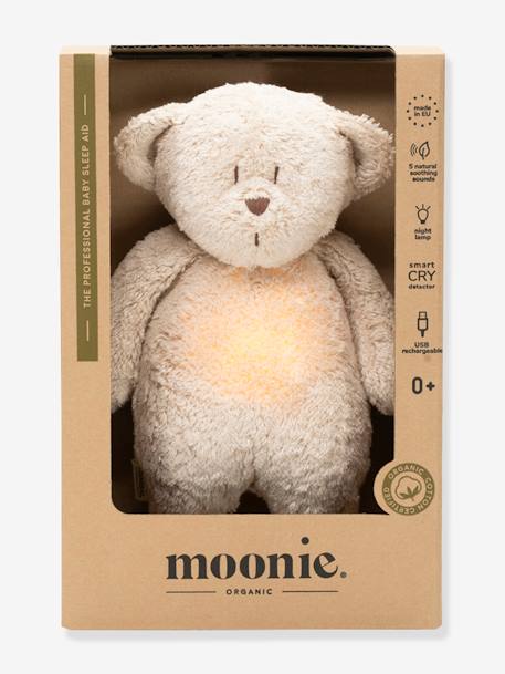 Peluche MOONIE Ourson nature bio* avec sons & lumières Cappuccino+Gris minéral+Sable 8 - vertbaudet enfant 