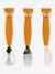 Lot de 3 couverts 2e âge Animal Mr Dino+Mr Fox+Mr Lion+Mrs Cat 2 - vertbaudet enfant 