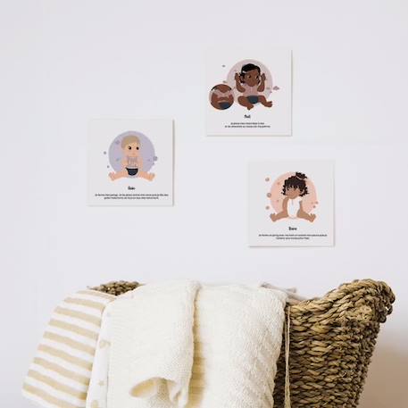 3 lots de cartes bébé signe - routine - L'Atelier Gigogne - apprendre à signer avec bébé BLANC 1 - vertbaudet enfant 
