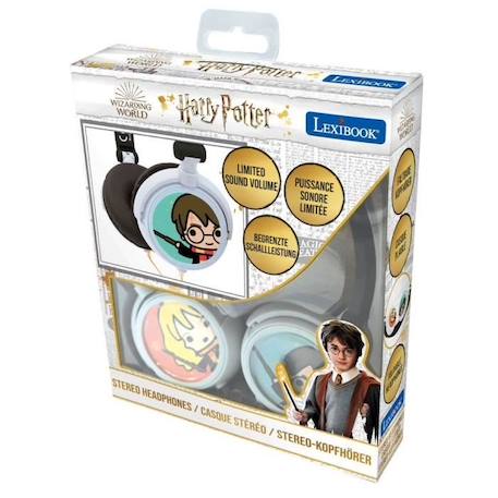 Casque stéréo filaire pliable pour enfants Harry Potter - LEXIBOOK - Limitation de volume d'écoute MULTICOLORE 1 - vertbaudet enfant 