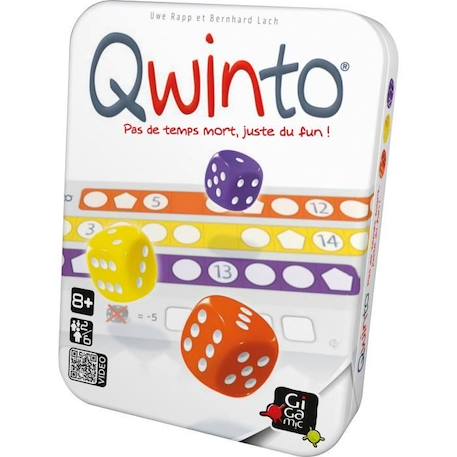 Jeu de plateau - GIGAMIC - Qwinto - 2 joueurs ou plus - A partir de 8 ans - 15 min MULTICOLORE 3 - vertbaudet enfant 