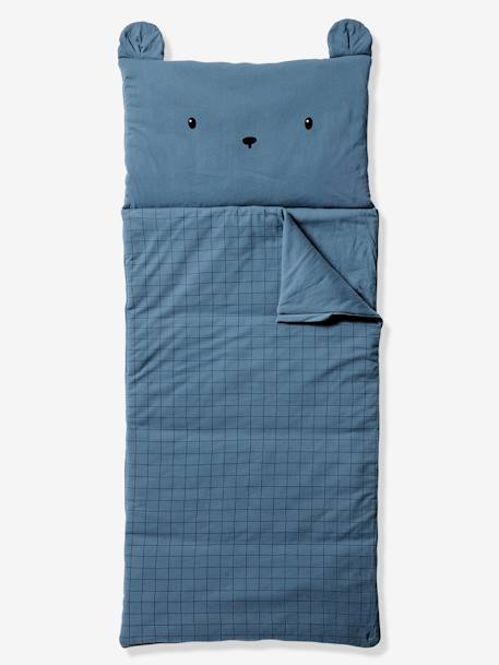 Sac de couchage Ourson, avec coton recyclé bleu 2 - vertbaudet enfant 