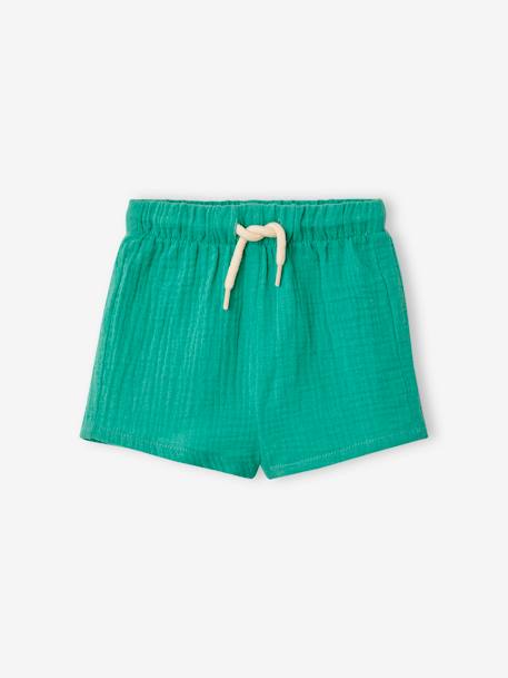 Ensemble bébé T-shirt et short menthe 3 - vertbaudet enfant 