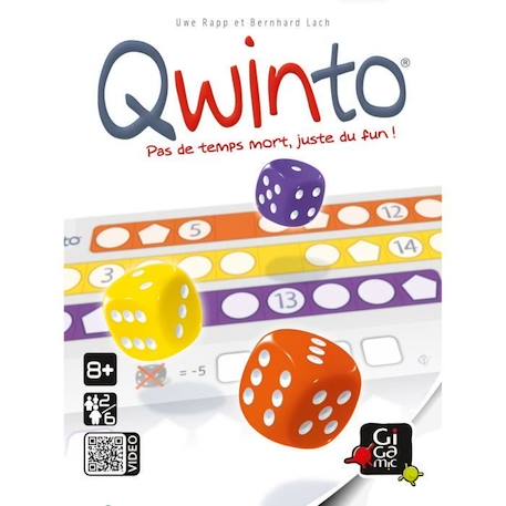 Jeu de plateau - GIGAMIC - Qwinto - 2 joueurs ou plus - A partir de 8 ans - 15 min MULTICOLORE 4 - vertbaudet enfant 