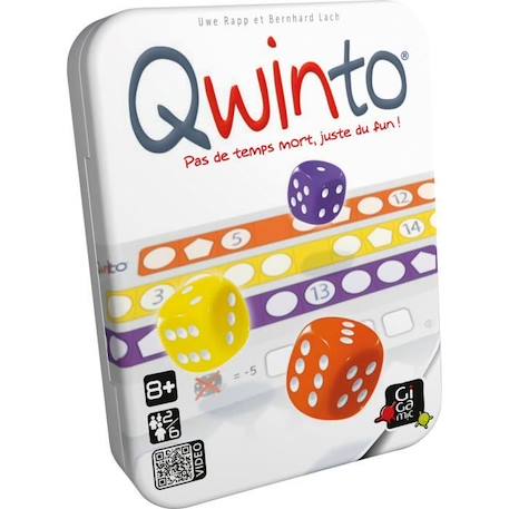 Jeu de plateau - GIGAMIC - Qwinto - 2 joueurs ou plus - A partir de 8 ans - 15 min MULTICOLORE 1 - vertbaudet enfant 