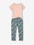 Ensemble tee-shirt + pantalon fille bleu grisé+vert 7 - vertbaudet enfant 