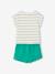 Ensemble bébé T-shirt et short menthe 4 - vertbaudet enfant 