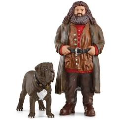 Jouet-Jeux d'imagination-Hagrid et Crockdur, Figurine de l'univers Harry Potter®,  pour enfants dès 6 ans, 8 x 11,5 x 13 cm - schleich 42638 WIZARDING WORLD