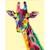 CreArt Girafe 24x30 cm - Peinture par numéros – Dès 12 ans – Ravensburger - 28993 ROSE 3 - vertbaudet enfant 