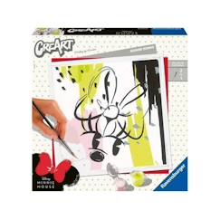 CreArt Modern Minnie 20x20 cm - format carré - Peinture par numéros – Dès 12 ans – Ravensburger - 20128  - vertbaudet enfant