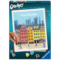 -CreArt Stockholm 24x30 cm - Peinture par numéros – Dès 12 ans – Ravensburger - 23520