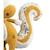 Doudou écureuil en velours jaune foncé JAUNE 2 - vertbaudet enfant 