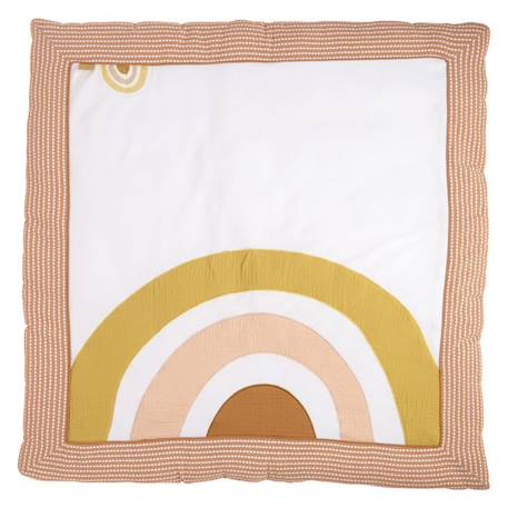 Tapis bébé en velours - SAUTHON - Sunlight - Blanc - 100x100cm BLANC 1 - vertbaudet enfant 