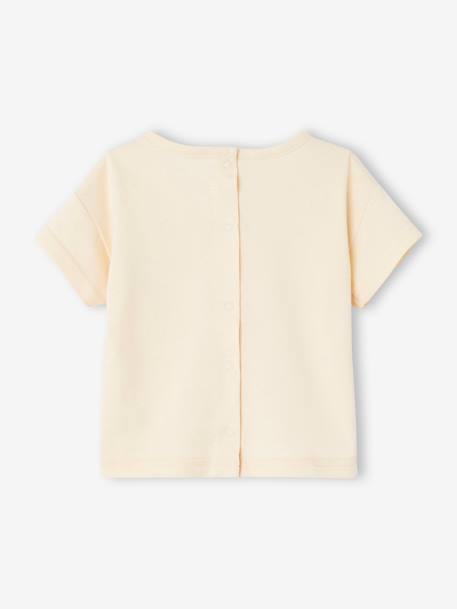 Tee-shirt ' Happy summer' manches courtes bébé écru 3 - vertbaudet enfant 