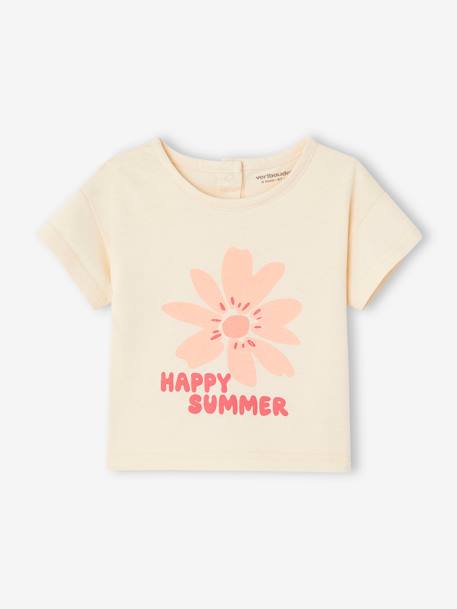 Bébé-T-shirt, sous-pull-T-shirt-Tee-shirt " Happy summer" manches courtes bébé