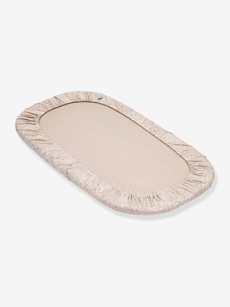 Lot de 2 draps-housses Snoozi(TM) Pissenlit beige + Crème vanill 4 - vertbaudet enfant 