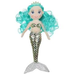 Jouet-Premier âge-Peluches-Gipsy Toys - Sirène "Océana" - 30 cm - cheveux vert d'eau