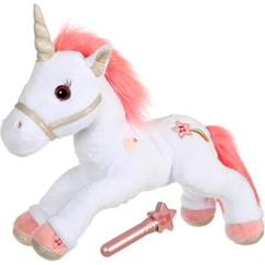 Jouet-Premier âge-Peluches-Gipsy Toys - Licorne Lica Bella Magique - 35 cm - Rose et Blanc