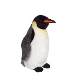 -Peluche Pingouin Empereur - GIPSY TOYS - 30 cm - Noir - Pour Bébé - Intérieur