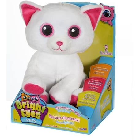 Gipsy Toys - Bright Eyes Pets Chat - 25 cm - Rose & Blanc ROSE 1 - vertbaudet enfant 