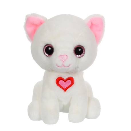 Peluche Chat Lovely Cat - GIPSY TOYS - 15 cm - Blanc BLANC 1 - vertbaudet enfant 